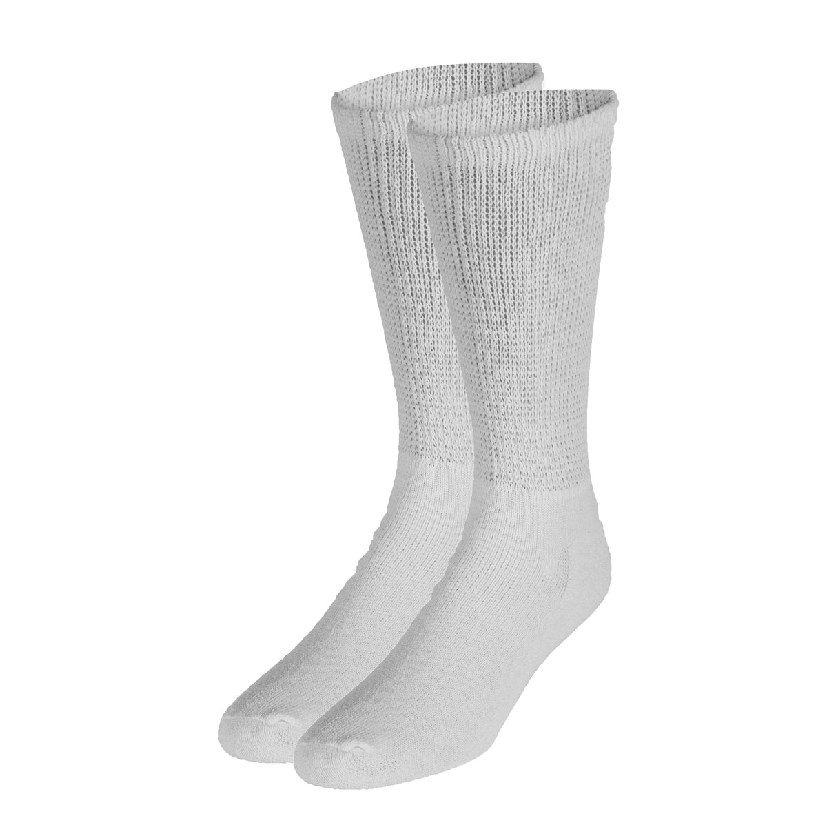 Truform Diabetic Socks for Men and Women, Medical Style Crew Length, Mid Calf Height, 3 pairs