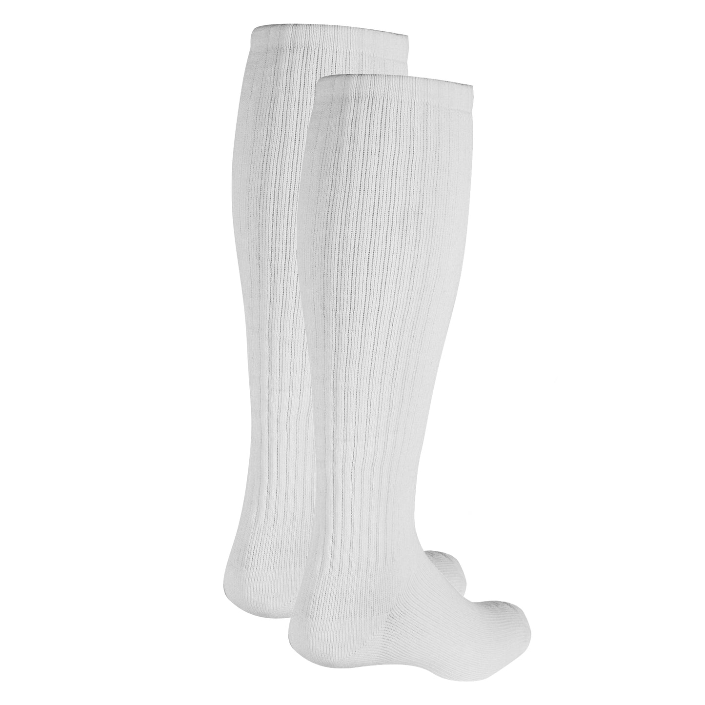 Truform Diabetic Compression Socks for Men and Women, 8-15 mmHg Knee High Over Calf Length