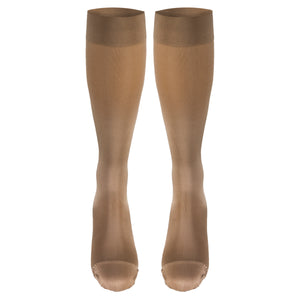 Truform Women's Compression Stockings, 20-30 mmHg, Knee High Length, Closed Toe, Opaque
