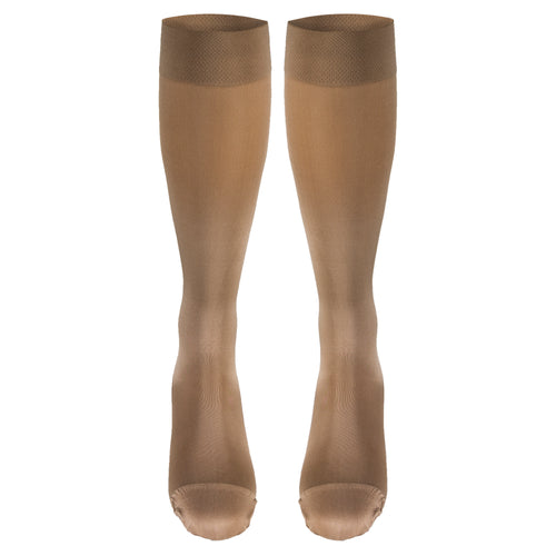 Truform Women's Compression Stockings, 20-30 mmHg, Knee High Length, Closed Toe, Opaque