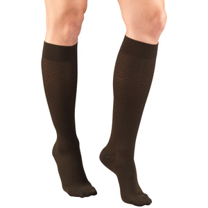Truform Compression Socks, 15-20 mmHg, Women's Dress Socks, Knee High Over Calf Length