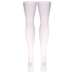 Truform Surgical Stockings, 18 mmHg Compression for Men and Women, Thigh High Length, Open Toe