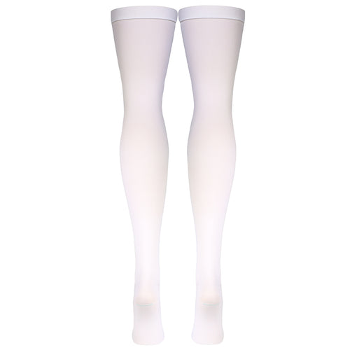 Truform Surgical Stockings, 18 mmHg Compression for Men and Women, Thigh High Length, Open Toe