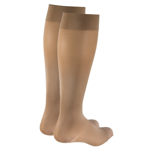 Truform Women's Compression Stockings, 20-30 mmHg, Knee High Length, Closed Toe, Opaque