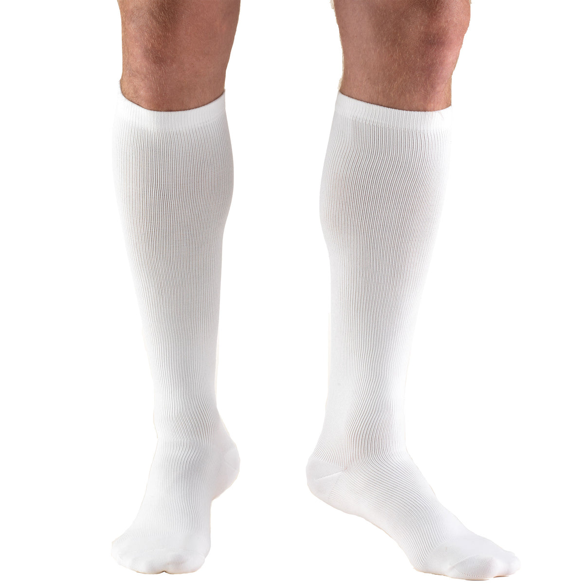 Truform Compression Socks, 15-20 mmHg, Men's Dress Socks, Knee High Over Calf Length