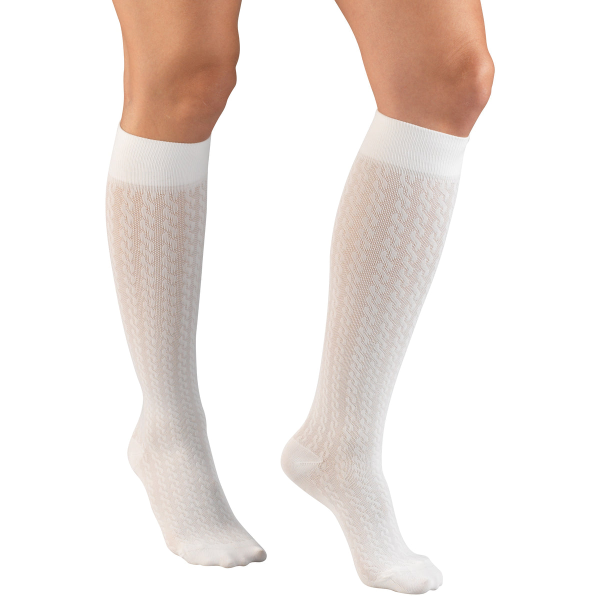 Truform Compression Socks, 15-20 mmHg, Women's Dress Socks, Knee High Over Calf Length