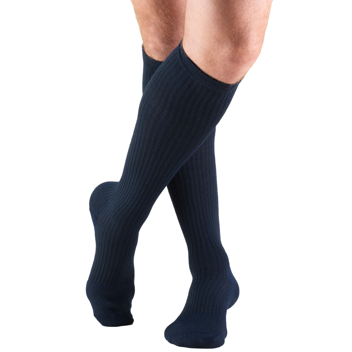 Truform Compression Socks, 15-20 mmHg, Men's Gym Socks, Knee High Over Calf Length
