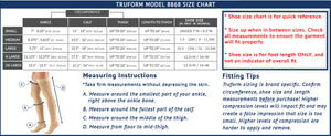Truform 20-30 mmHg Compression Stockings for Men and Women, Thigh High Length, Dot Top, Closed Toe