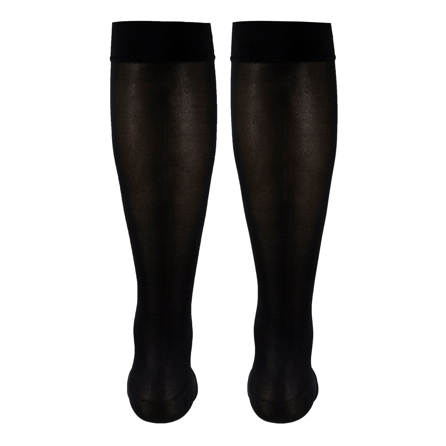 Truform Women's Compression Stockings, 15-20 mmHg, Knee High Length, Open Toe, Opaque