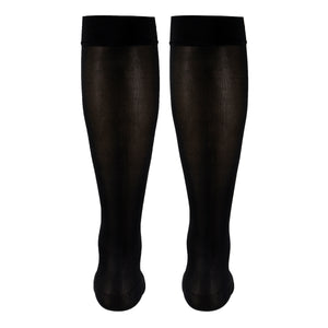 Truform Women's Compression Stockings, 15-20 mmHg, Knee High Length, Open Toe, Opaque