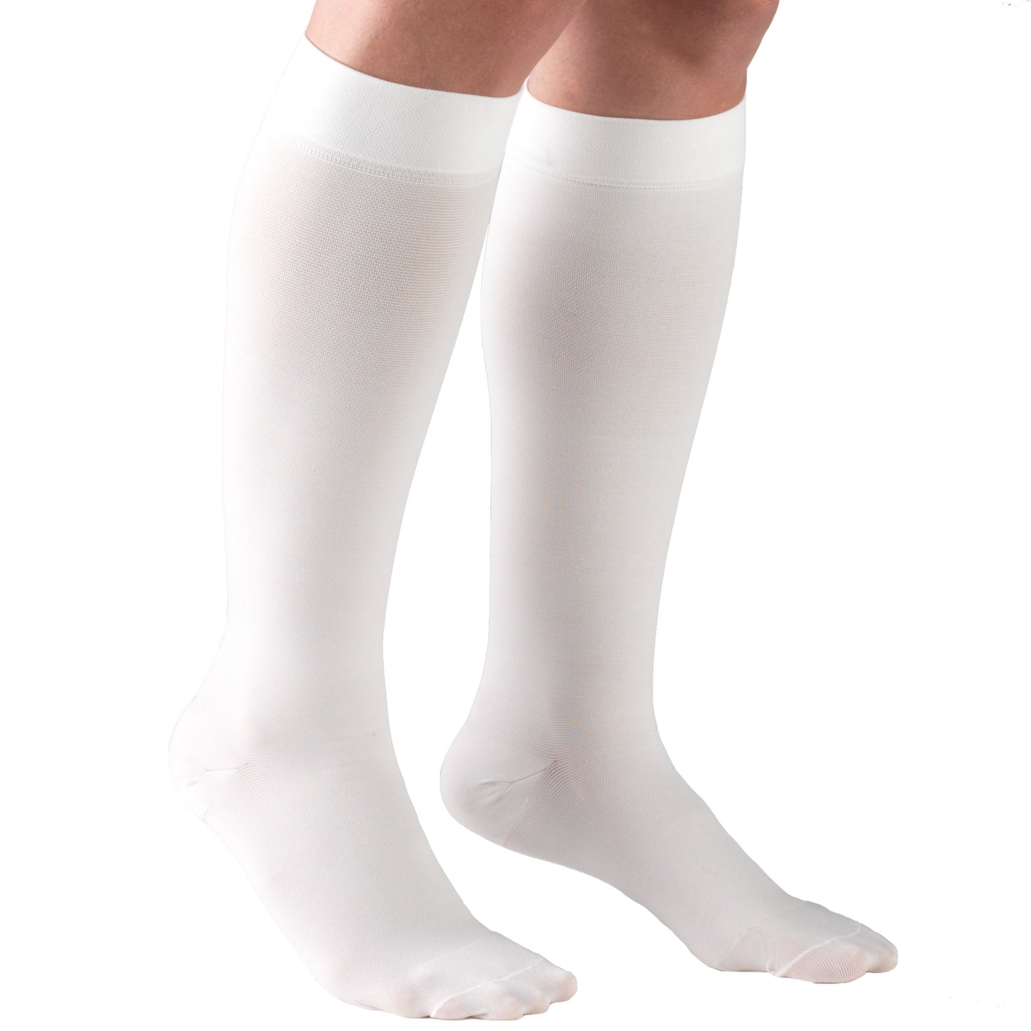 Truform 30-40 mmHg Compression Stockings for Men and Women, Knee High Length, Closed Toe