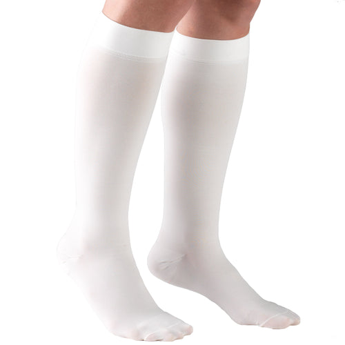 Truform 30-40 mmHg Compression Stockings for Men and Women, Knee High Length, Closed Toe