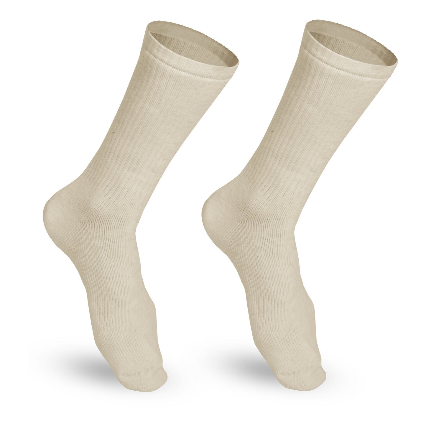 Truform Mid Calf Compression Socks for Men, 15-20 mmHg Medical Support, Crew Length