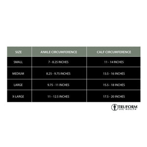 Truform Mid Calf Compression Socks for Men, 15-20 mmHg Medical Support, Crew Length