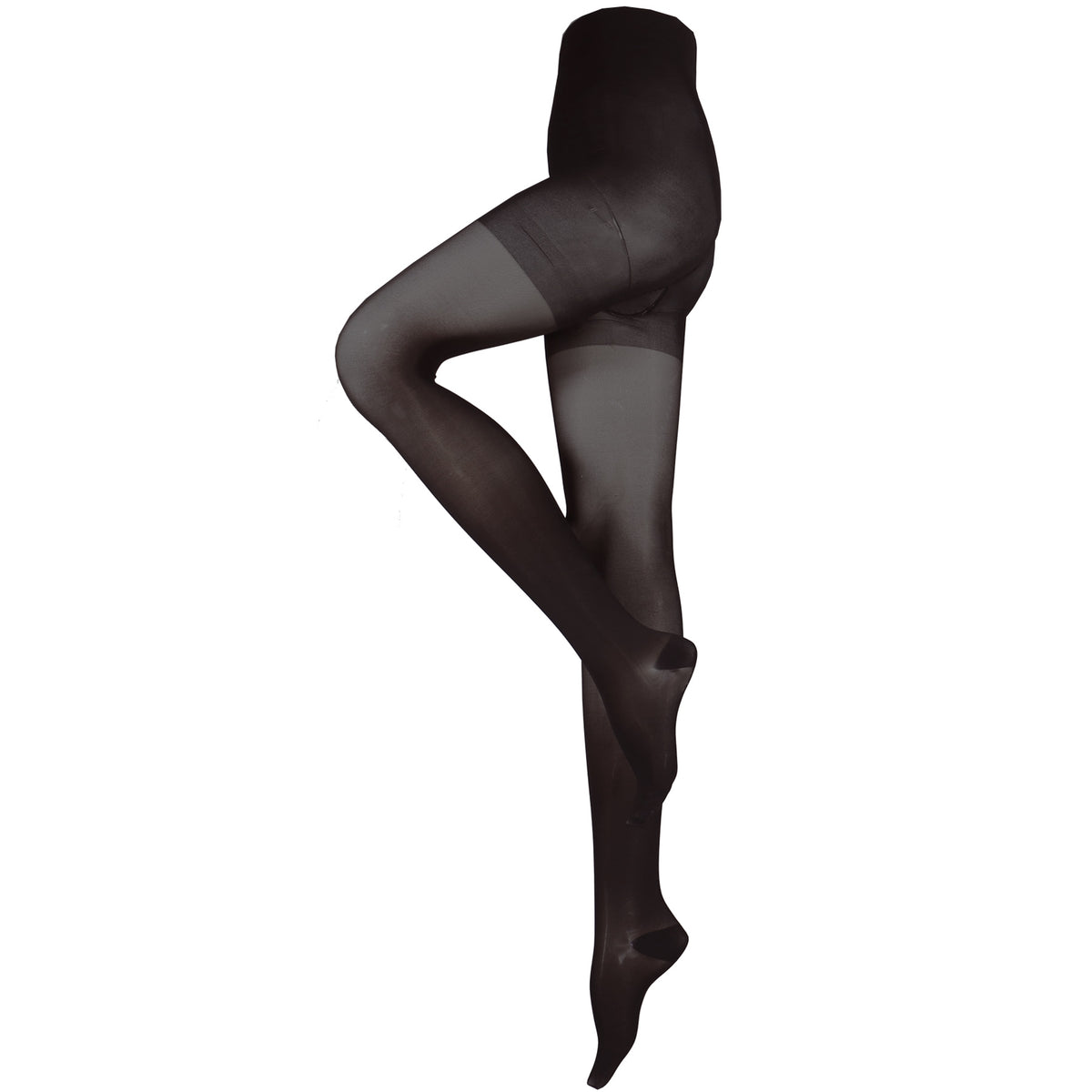 Truform Sheer Compression Pantyhose, 20-30 mmHg, Women's Shaping Tights, 20 Denier