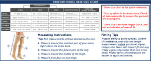 Truform 30-40 mmHg Compression Stockings for Men and Women, Thigh High Length, Dot-Top, Closed Toe
