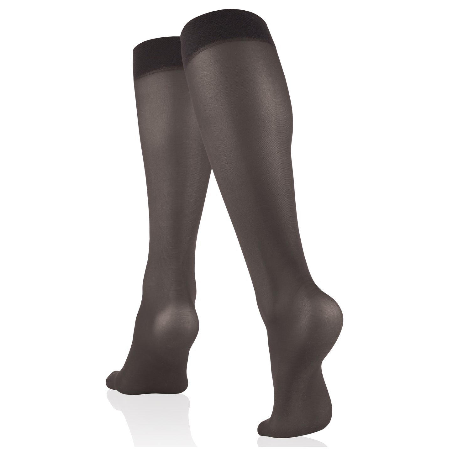 Truform Sheer Compression Stockings, 8-15 mmHg, Women's Knee High Length, 20 Denier