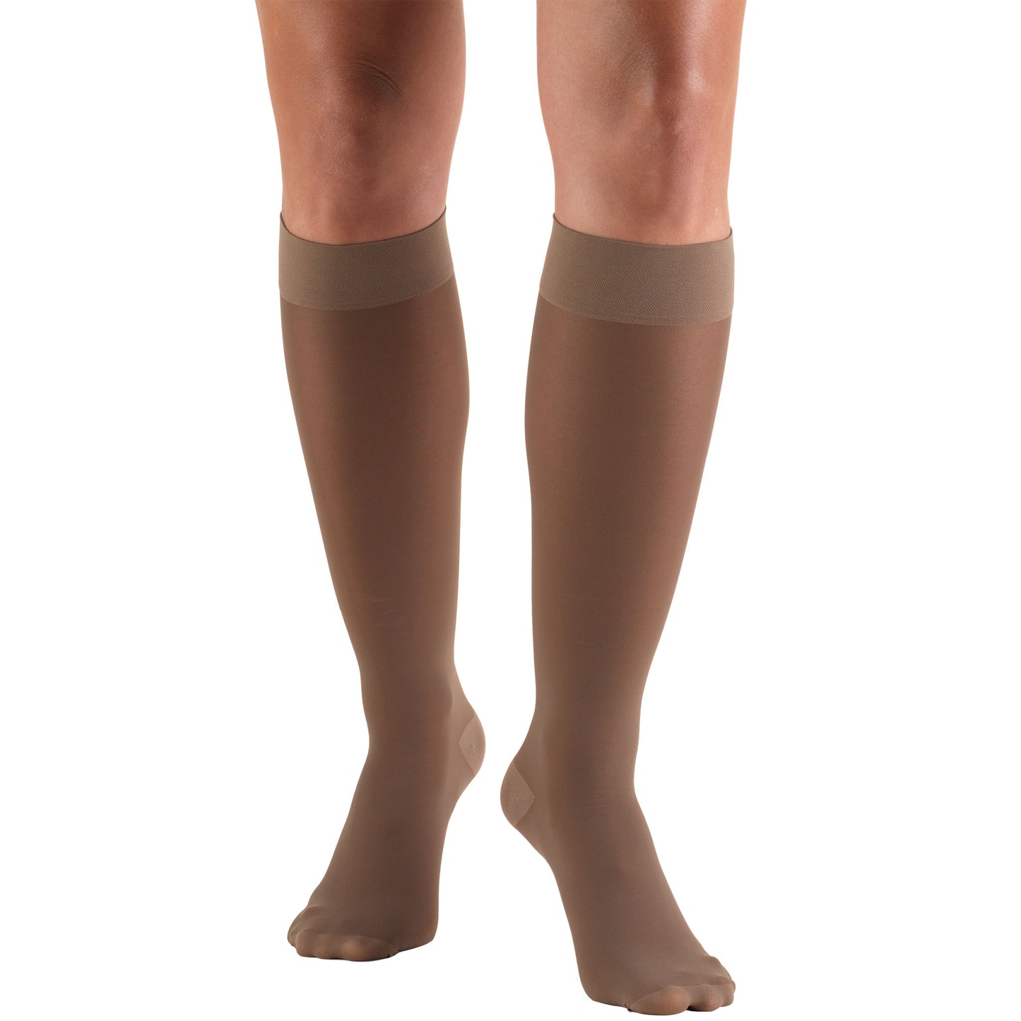 Truform Sheer Compression Stockings, 30-40 mmHg, Women's Knee High Length, 30 Denier