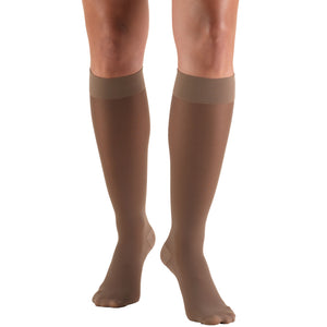 Truform Sheer Compression Stockings, 30-40 mmHg, Women's Knee High Length, 30 Denier