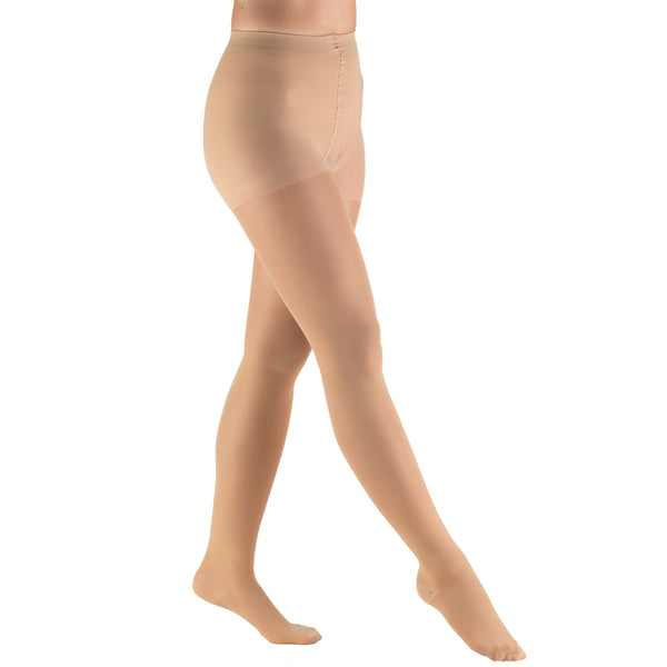 Truform Sheer Compression Pantyhose, 20-30 mmHg, Women's Shaping Tights, 20 Denier