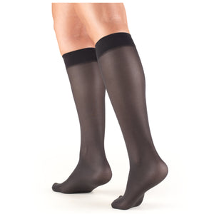Truform Sheer Compression Stockings, 8-15 mmHg, Women's Knee High Length, 20 Denier