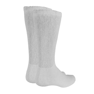 Truform Diabetic Socks for Men and Women, Medical Style Crew Length, Mid Calf Height, 3 pairs