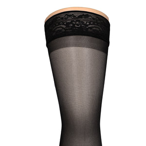 Truform Sheer Compression Stockings, 15-20 mmHg, Women's Thigh High Length, 20 Denier