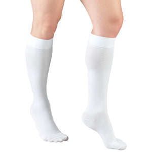 Truform 30-40 mmHg Compression Stockings for Men and Women, Knee High Length, Closed Toe
