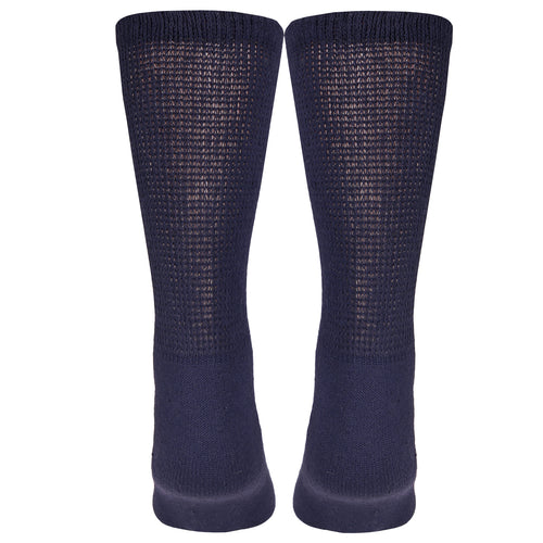 Truform Diabetic Socks for Men and Women, Medical Style Crew Length, Mid Calf Height, 3 pairs