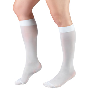 Truform Sheer Compression Stockings, 15-20 mmHg, Women's Knee High Length, 20 Denier