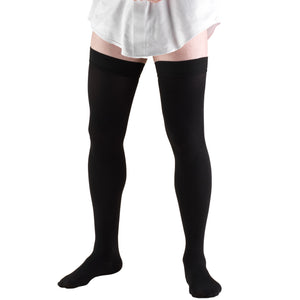 Truform Compression Socks, 20-30 mmHg, Men's Dress Socks, Thigh High Over Knee Length