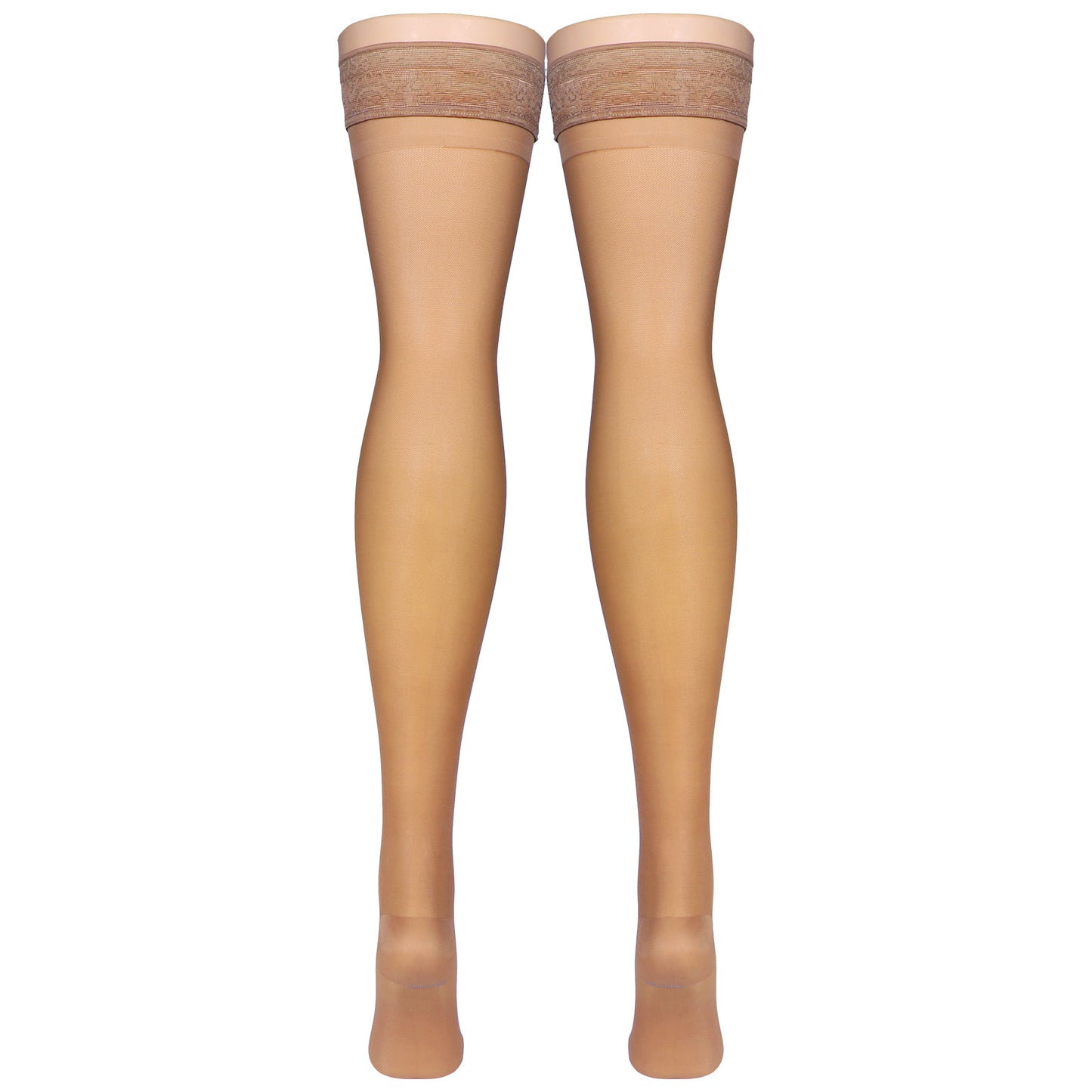 Truform Sheer Compression Stockings, 15-20 mmHg, Women's Thigh High Length, 20 Denier