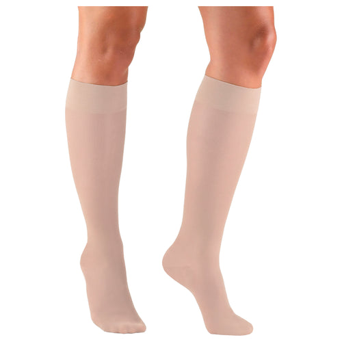 Truform Sheer Compression Stockings, 8-15 mmHg, Women's Knee High Length, 20 Denier