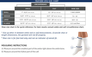 Truform Mid Calf Compression Socks for Men, 15-20 mmHg Medical Support, Crew Length