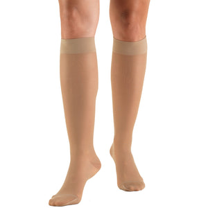 Truform Sheer Compression Stockings, 15-20 mmHg, Women's Knee High Length, 20 Denier