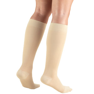 Truform 20-30 mmHg Medical Compression Stockings, Smooth Stretch Microfiber, Knee High, Closed Toe