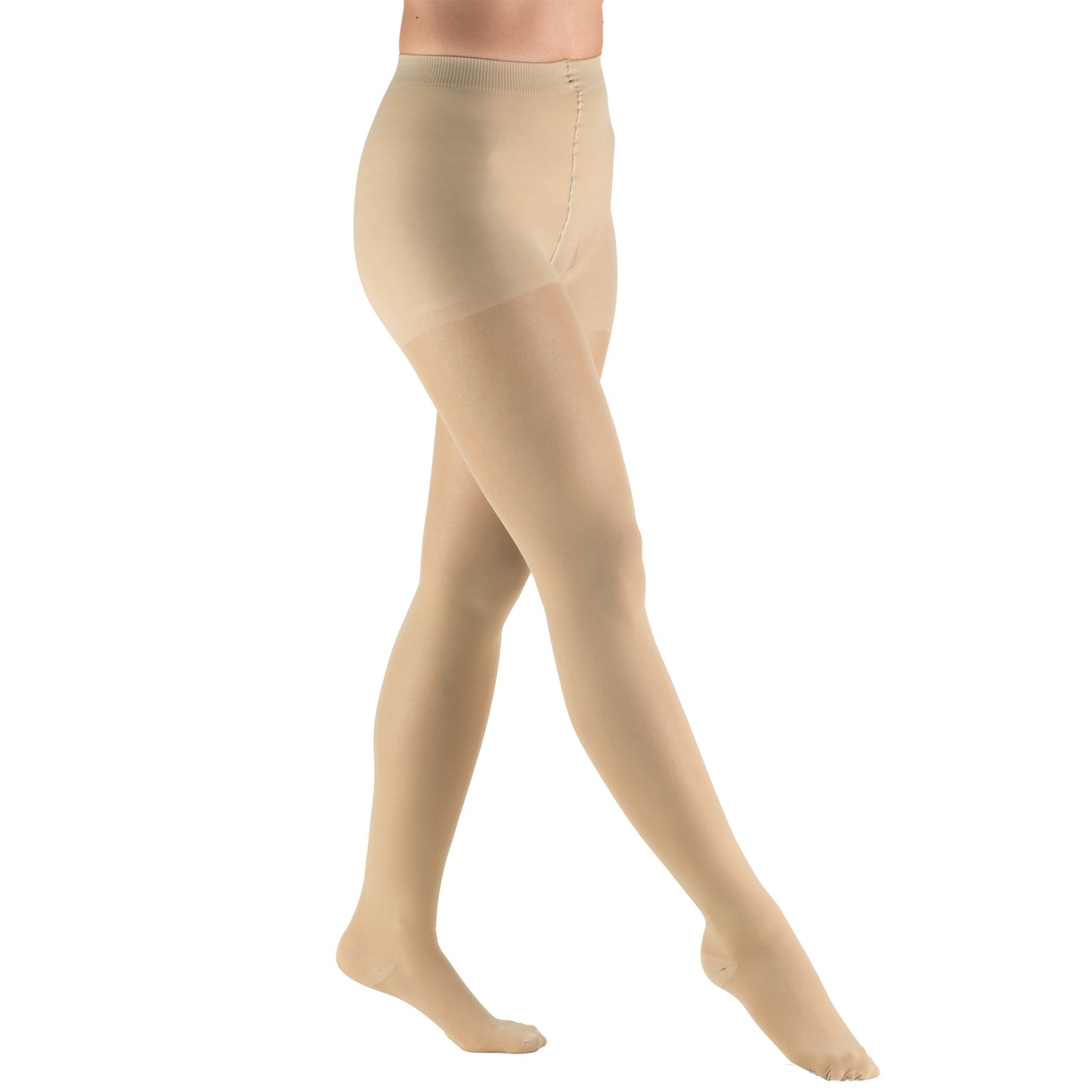Truform Sheer Compression Pantyhose, 20-30 mmHg, Women's Shaping Tights, 20 Denier