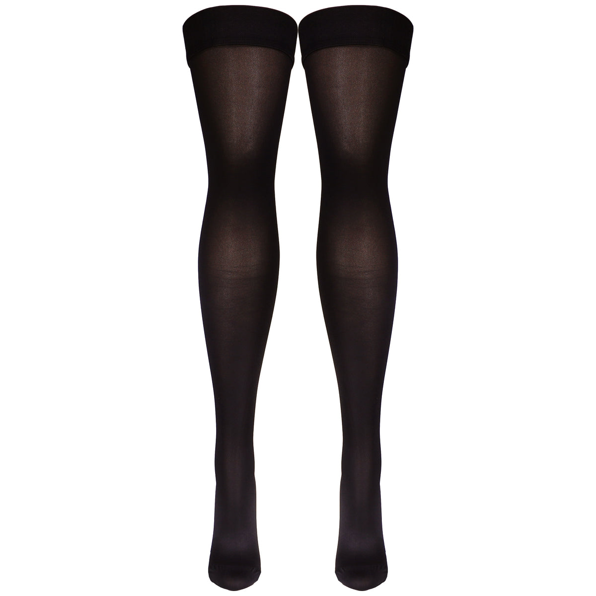 Truform Women's Compression Stockings, 20-30 mmHg, Thigh High Length, Closed Toe, Opaque