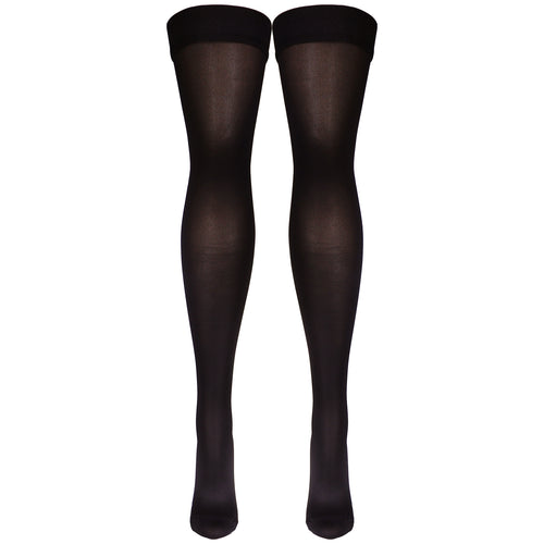Truform Women's Compression Stockings, 20-30 mmHg, Thigh High Length, Closed Toe, Opaque