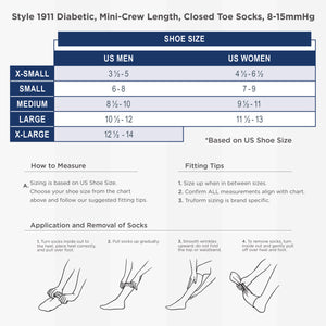 Truform Medical Compression Socks for Men and Women, 8-15 mmHg Ankle Length Low Cut