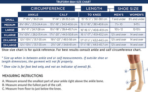 Truform 20-30 mmHg Compression Stockings for Men and Women, Knee High Length, Dot Top, Closed Toe