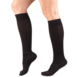 Truform Compression Socks, 15-20 mmHg, Women's Dress Socks, Knee High Over Calf Length