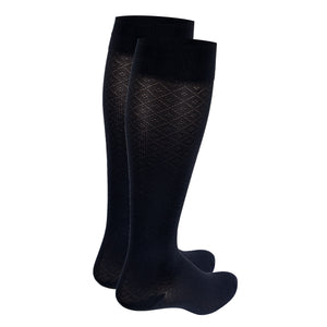 Truform Compression Socks, 15-20 mmHg, Women's Dress Socks, Knee High Over Calf Length