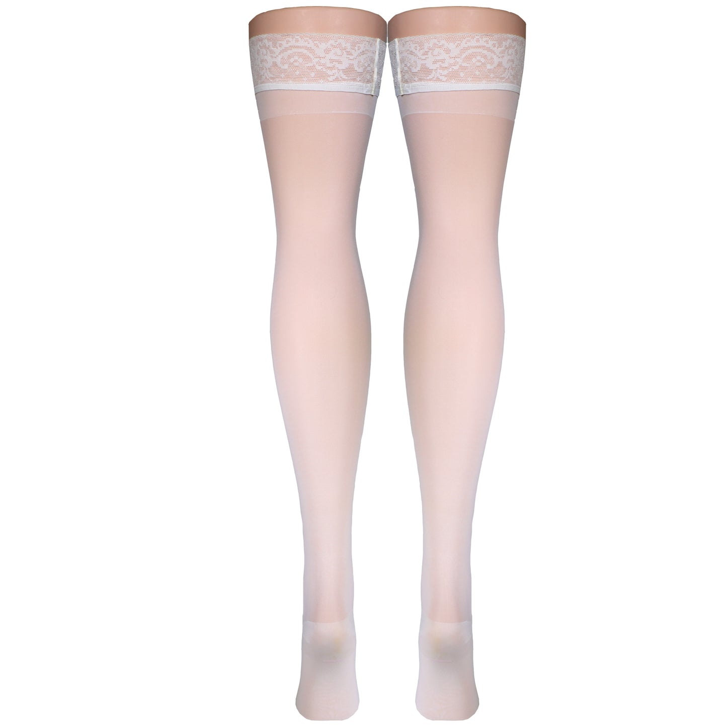 Truform Sheer Compression Stockings, 15-20 mmHg, Women's Thigh High Length, 20 Denier