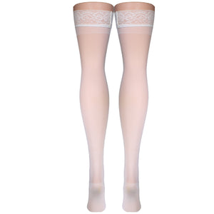 Truform Sheer Compression Stockings, 15-20 mmHg, Women's Thigh High Length, 20 Denier