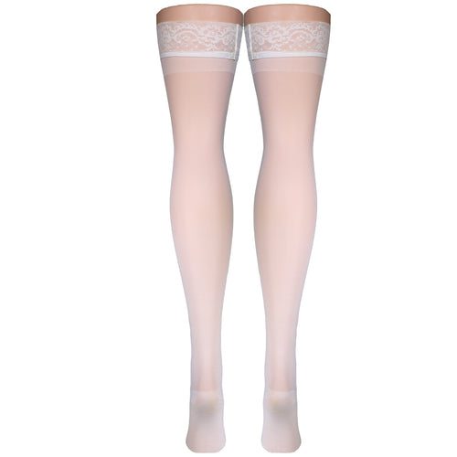 Truform Sheer Compression Stockings, 15-20 mmHg, Women's Thigh High Length, 20 Denier