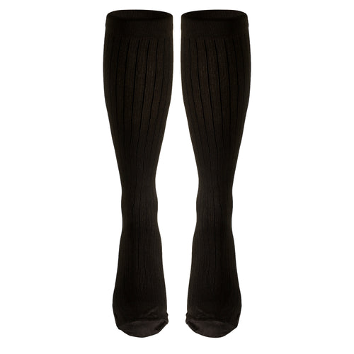 Truform Compression Socks, 8-15 mmHg, Men's Dress Socks, Knee High Over Calf Length