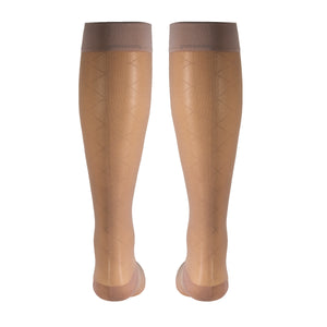 Truform Sheer Compression Stockings, 15-20 mmHg, Women's Knee High Length, Diamond Pattern