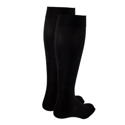 Truform 30-40 mmHg Compression Stockings for Men and Women, Knee High Length, Closed Toe