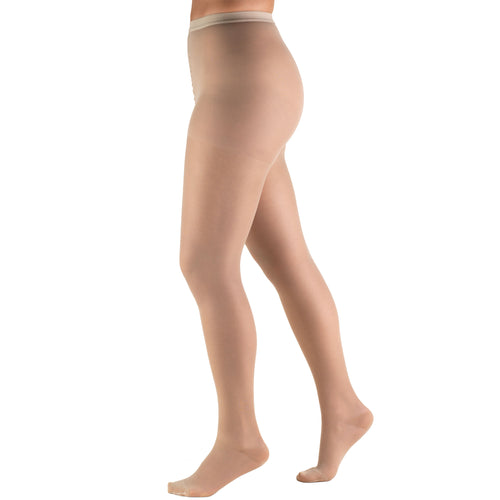 Truform 15-20 mmHg Compression Pantyhose, Sheer 20 Denier Women's Shaping Tights